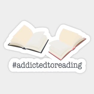 Addicted To Reading Sticker